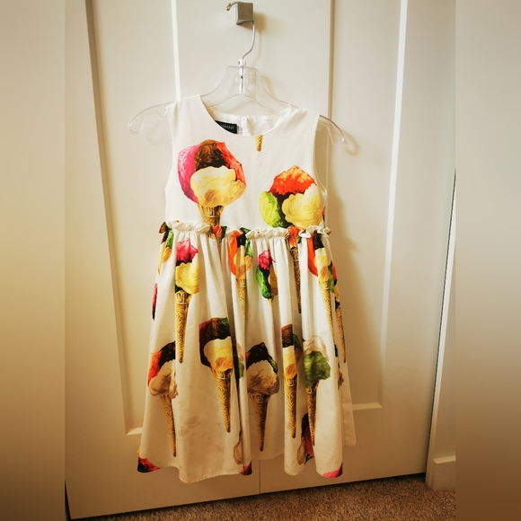 Dolce & Gabbana ice cream print girl's dress, - Picture 4 of 4
